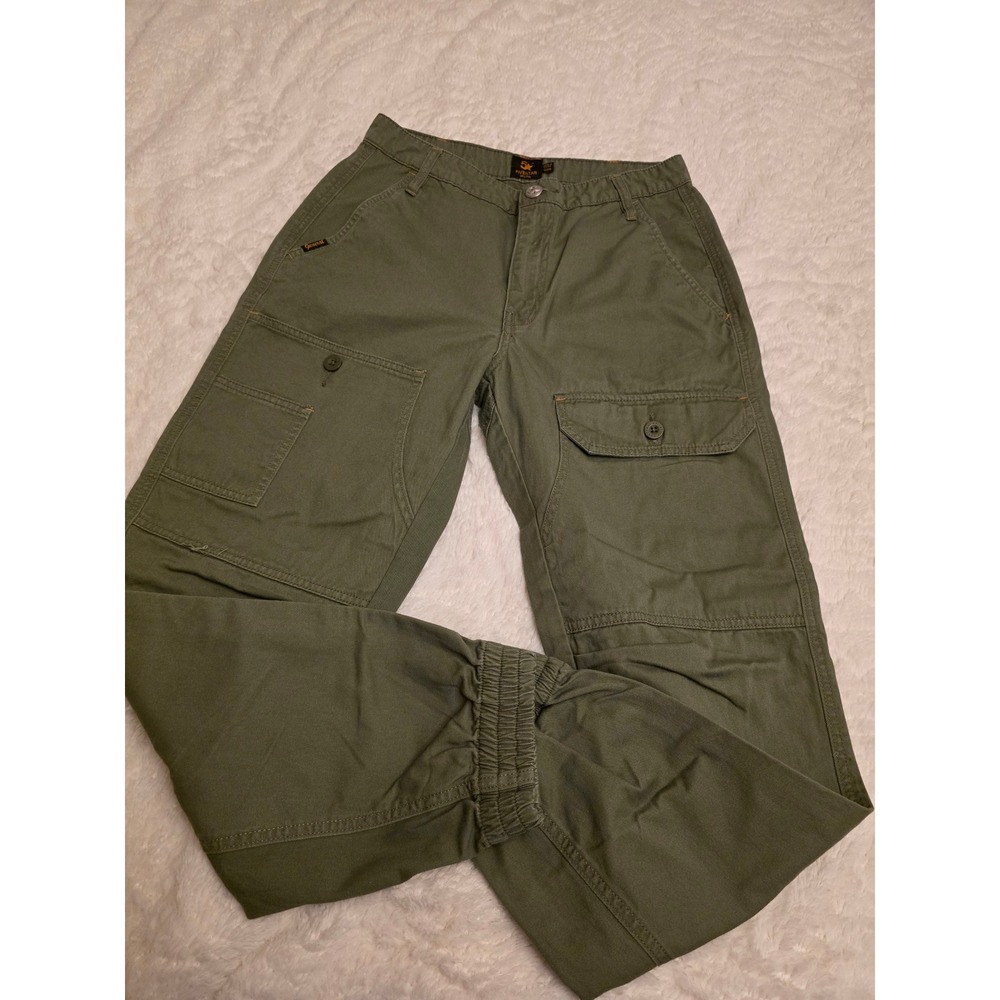 Five Star General women's  Olive Green Cotton Twill Cargo Jogger Pants Size 7/28